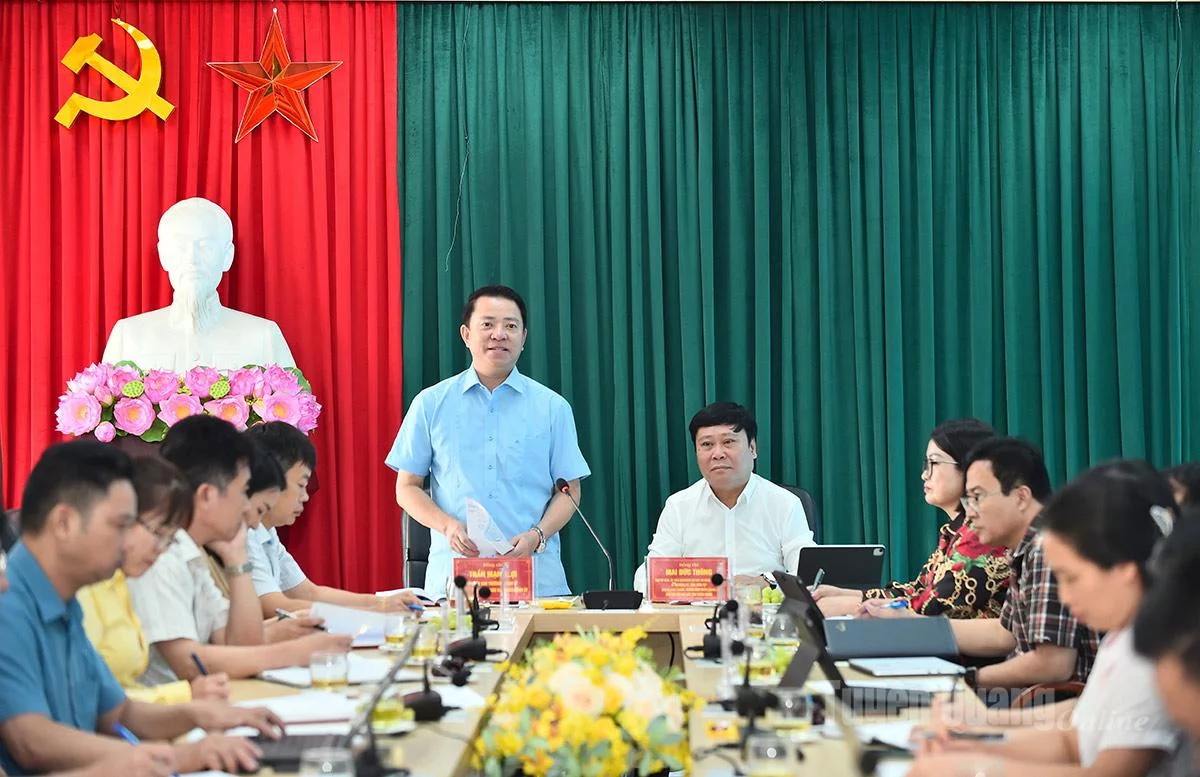 សមមិត្ត Tran Minh Loi ប្រធាននាយកដ្ឋានឃោសនា និងចលនាមហាជននៃគណៈកម្មាធិការបក្សខេត្តបានថ្លែងនៅក្នុងកិច្ចប្រជុំនេះ។