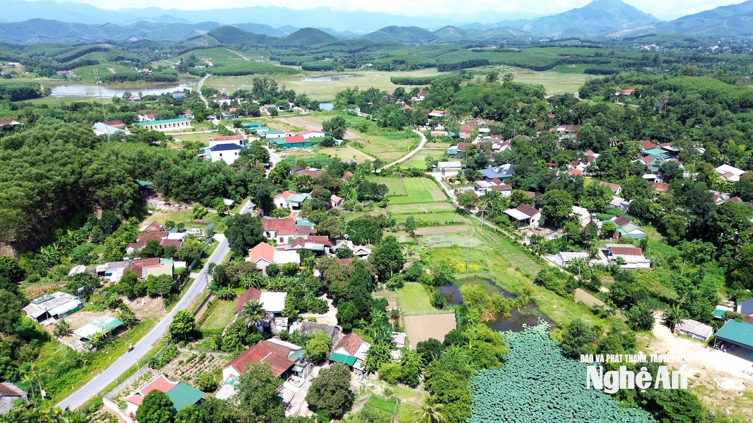 Một góc của xã Hoa Quân. Ảnh: Xuân Hoàng