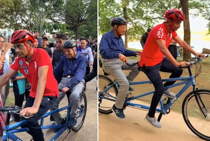 Cựu thủ tướng Malaysia nhập viện sau khi đạp xe 9km mừng thượng thọ 100 tuổi - Ảnh 2.