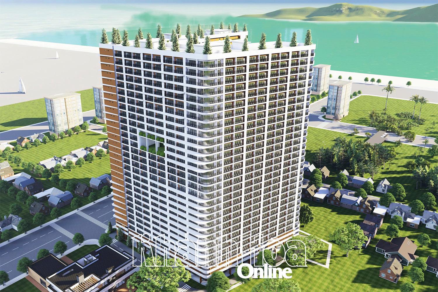Perspective of Hung Phu II Apartment (North Nha Trang Ward) has just approved the detailed planning project 1/500.