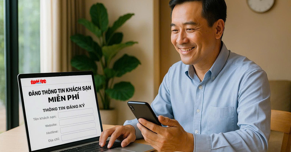 Cách đăng thông tin khách sạn, đường dẫn đặt phòng, số điện thoại…. miễn phí trên Tuổi Trẻ Online