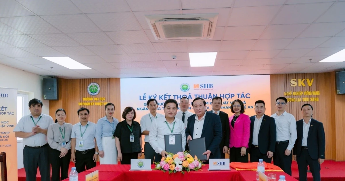 SHB Chi nhánh Nghệ An ký kết hợp tác với Trường Đại học Sư phạm Kỹ thuật Vinh