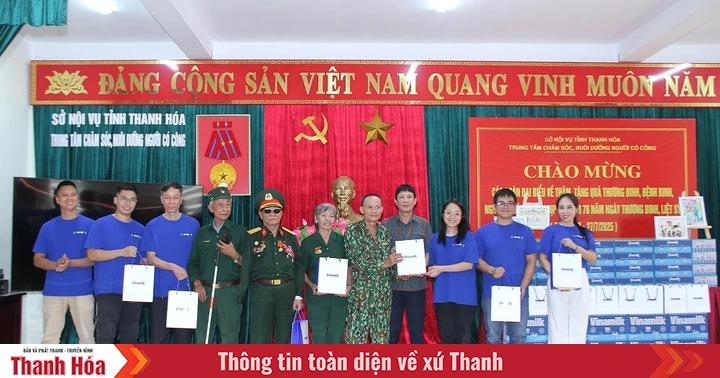 Vinamilk ឧទ្ទិសដល់កុសលផលបុណ្យ នៅមជ្ឈមណ្ឌលថែទាំ និងចិញ្ចឹមបីបាច់ថែរក្សាសប្បុរសជន Thanh Hoa