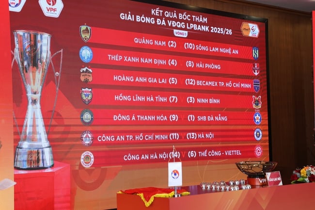 Bốc thăm, xếp lịch thi đấu V-League 1 - 2025/26: Công an Hà Nội mở màn gặp Thể Công - Viettel - Ảnh 4.