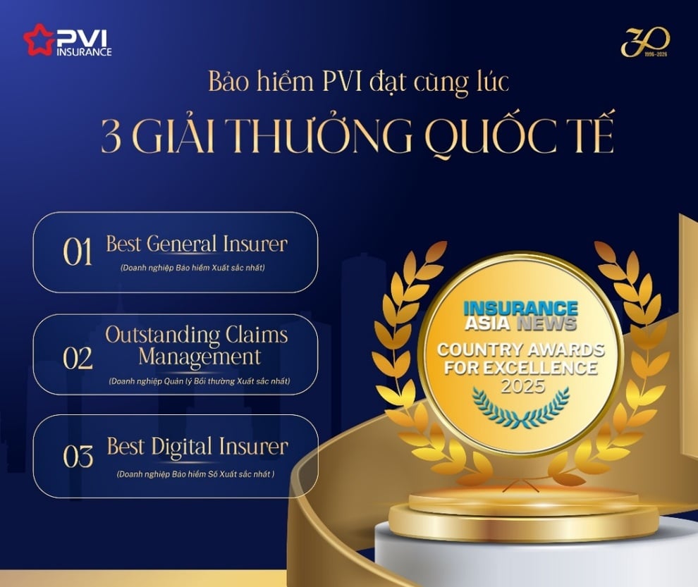 Bảo hiểm PVI nhận 3 giải thưởng Insurance Asia Awards 2025 - 1