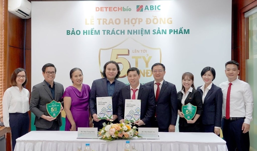 Agribank Insurance និង Detech Bio ចុះហត្ថលេខាលើកិច្ចព្រមព្រៀងសហប្រតិបត្តិការដ៏ទូលំទូលាយ