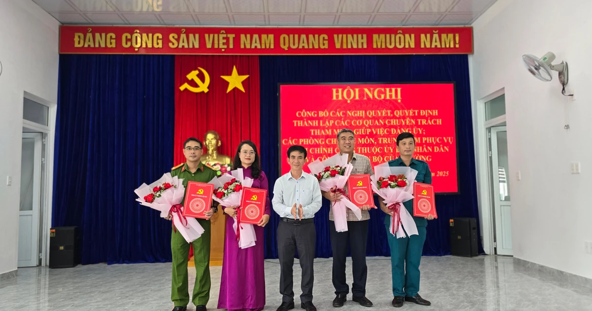 Gia Lai: Hoi Phu Ward announces resolutions and decisions on organization and personnel work