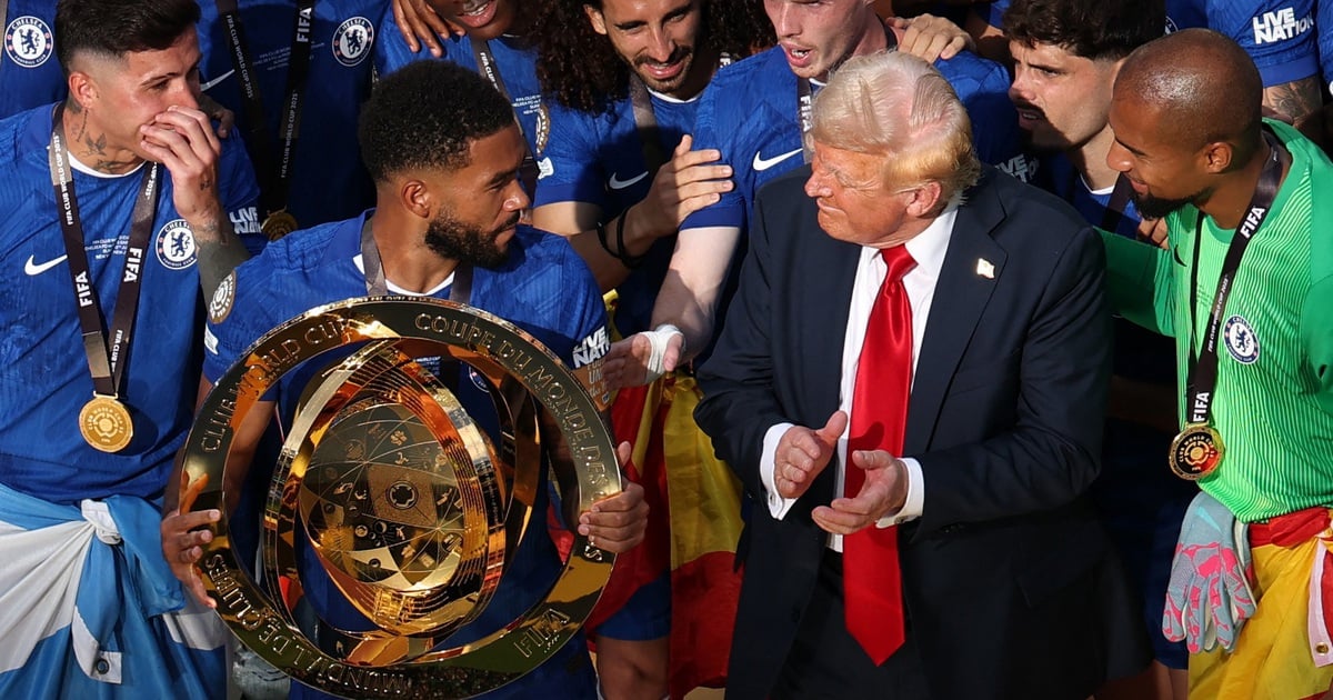 President Trump did something surprising after the final, Chelsea was awarded more than 3,175 billion VND