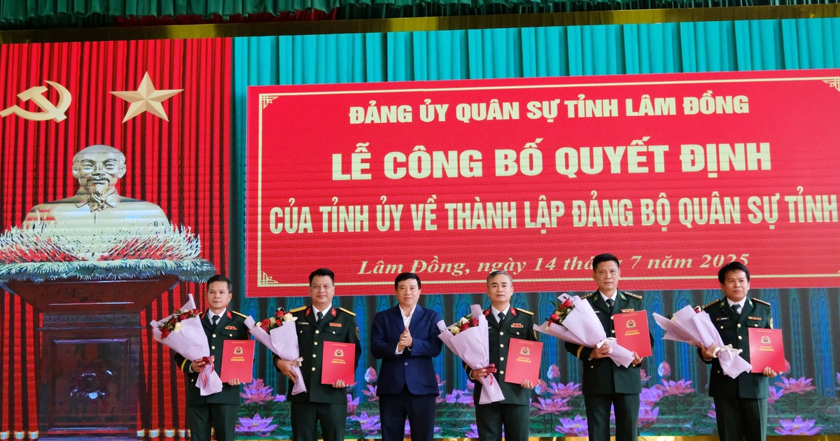 ប្រកាសសេចក្តីសម្រេចបង្កើតគណៈកម្មាធិការបក្សយោធាខេត្ត Lam Dong