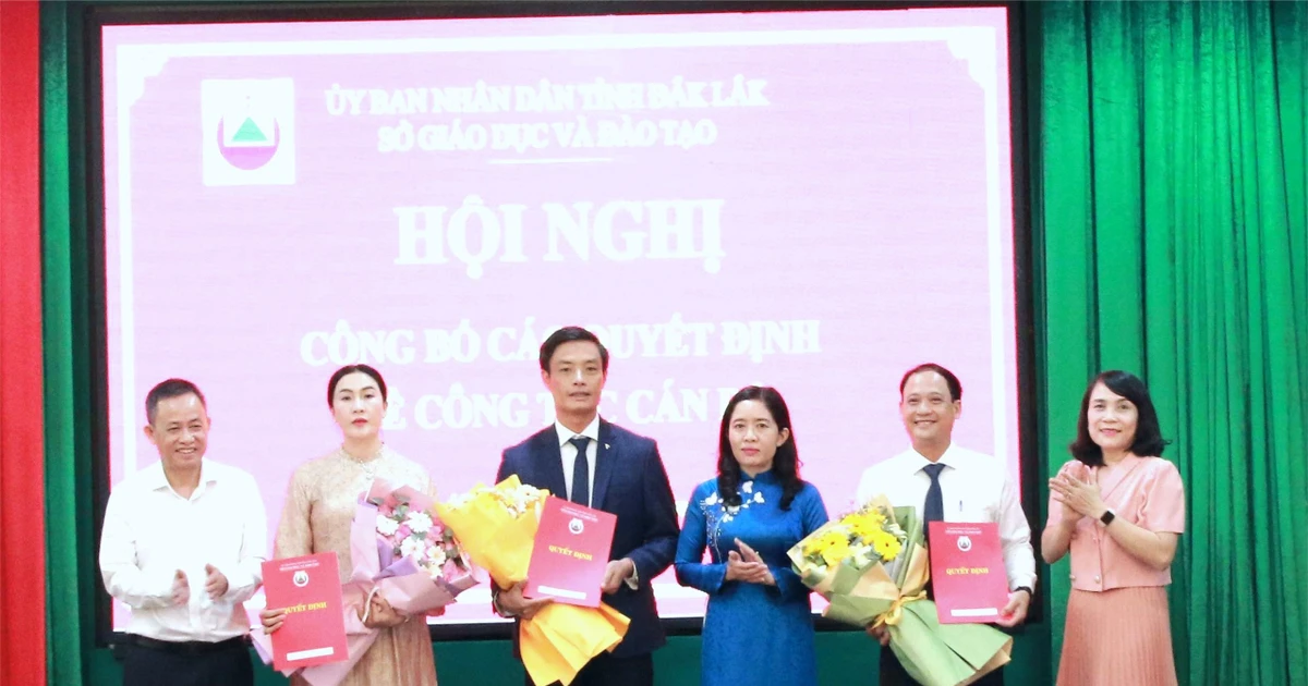 Dak Lak តែងតាំងអ្នកគ្រប់គ្រងសាលាក្រោមនាយកដ្ឋានអប់រំ និងបណ្តុះបណ្តាល