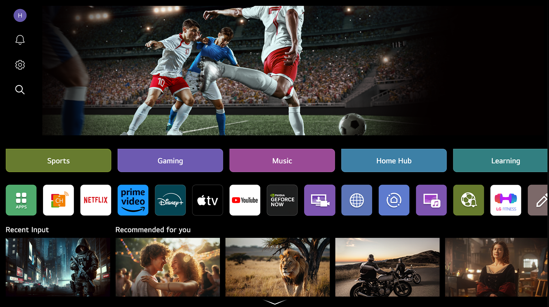 Trí tuệ nhân tạo thấu cảm tích hợp trên dòng sản phẩm TV LG AI với khả năng đề xuất nội dung theo từng người dùng.png
