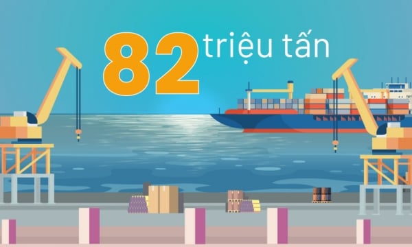 82 triệu tấn - là sản lượng hàng hóa qua các cảng trên địa bàn tỉnh trong nửa đầu năm 2025