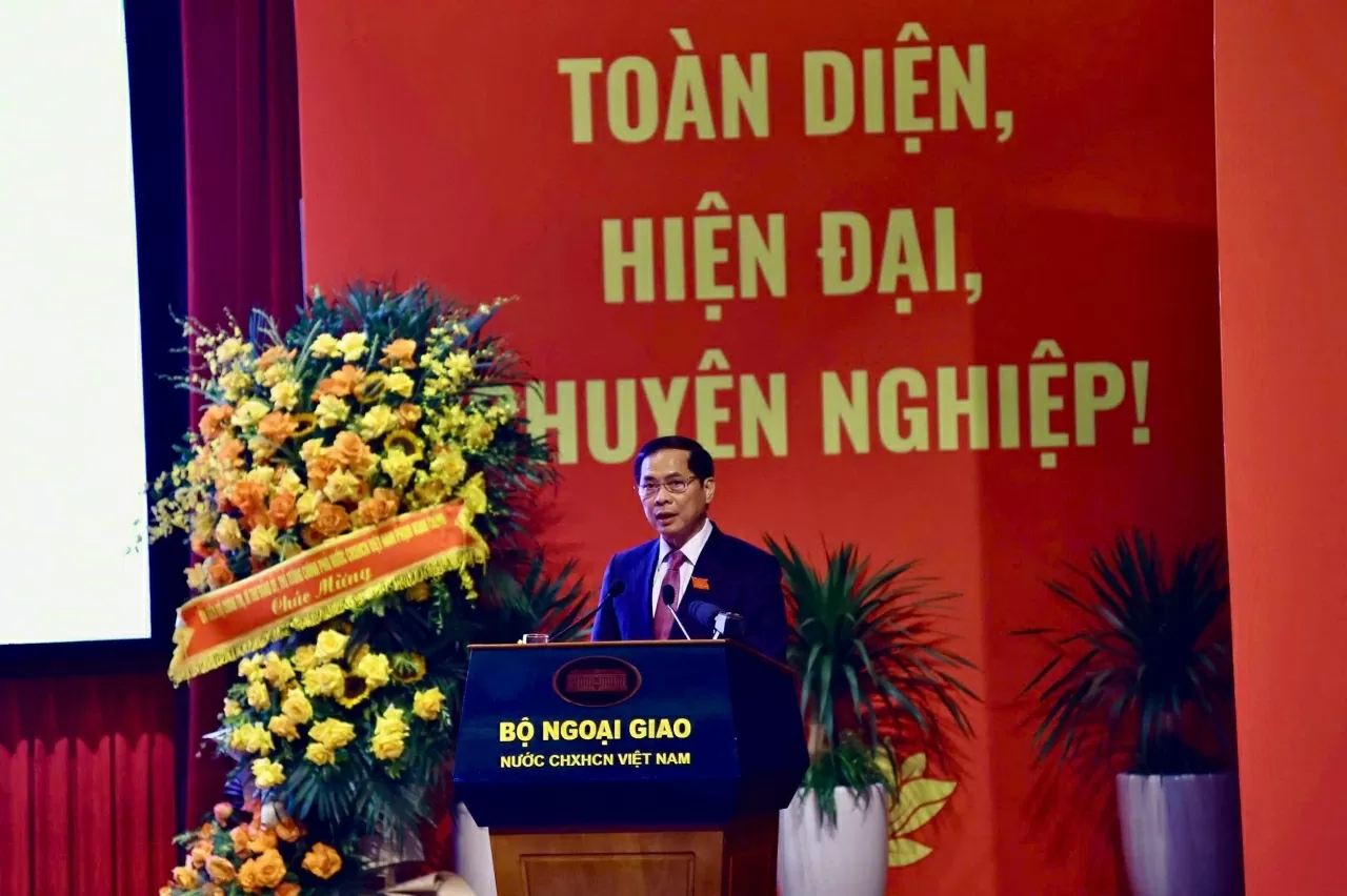 Toàn văn phát biểu của Phó Thủ tướng, Bộ trưởng Ngoại giao Bùi Thanh Sơn tại Đại hội đại biểu Đảng bộ Bộ Ngoại giao lần thứ I, nhiệm kỳ