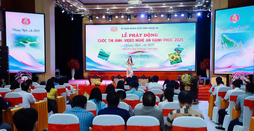 Tỉnh Nghệ An phát động Cuộc thi ảnh, video: Nghệ An hạnh phúc - Happy Nghệ An 2025