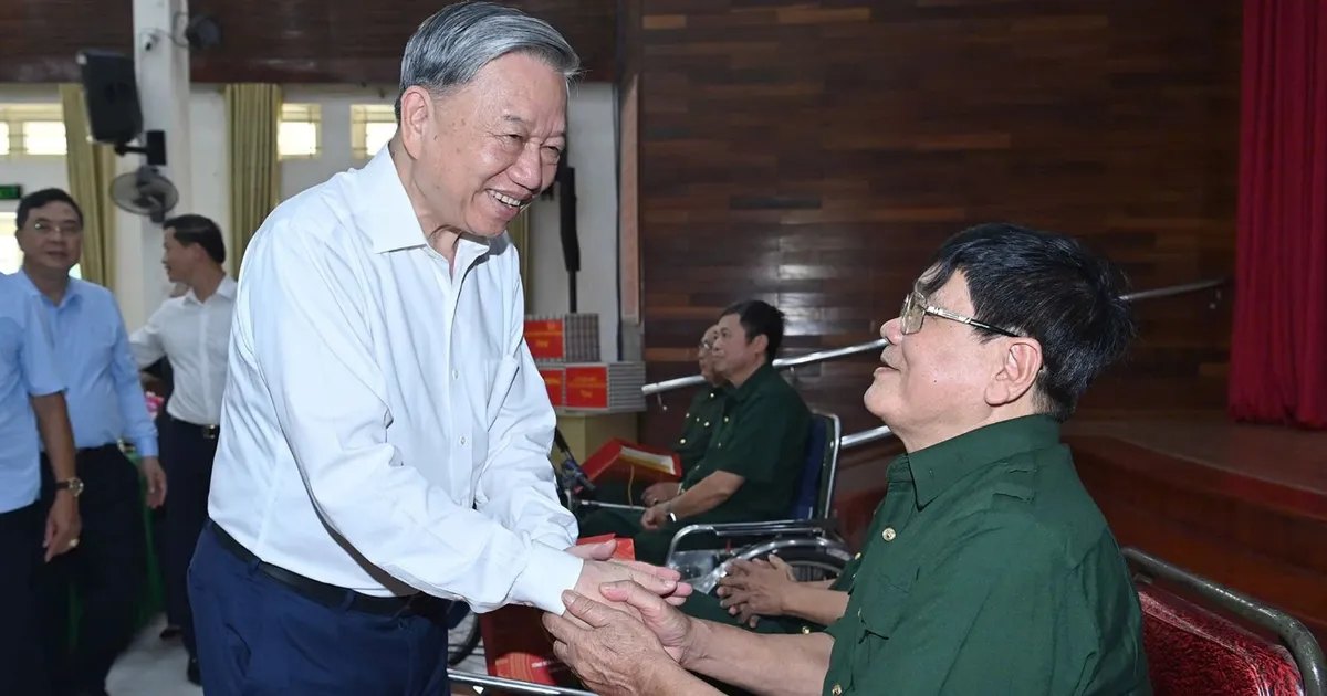 Tổng Bí thư Tô Lâm: Các thương bệnh binh là biểu tượng sinh động của ý chí, nghị lực Việt Nam