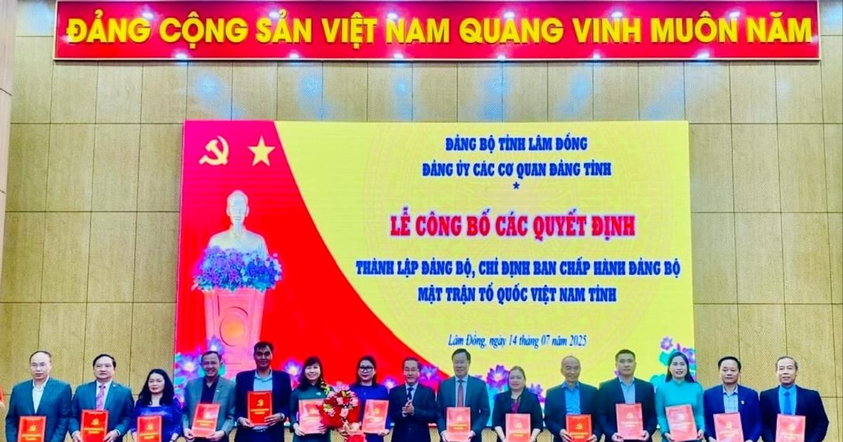 Lâm Đồng thành lập Đảng bộ MTTQ Việt Nam tỉnh
