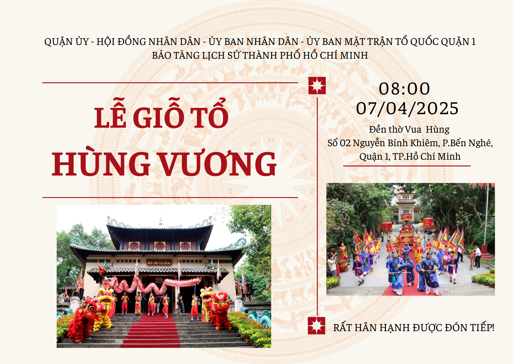 THÔNG BÁO LỄ GIỖ TỔ HÙNG VƯƠNG