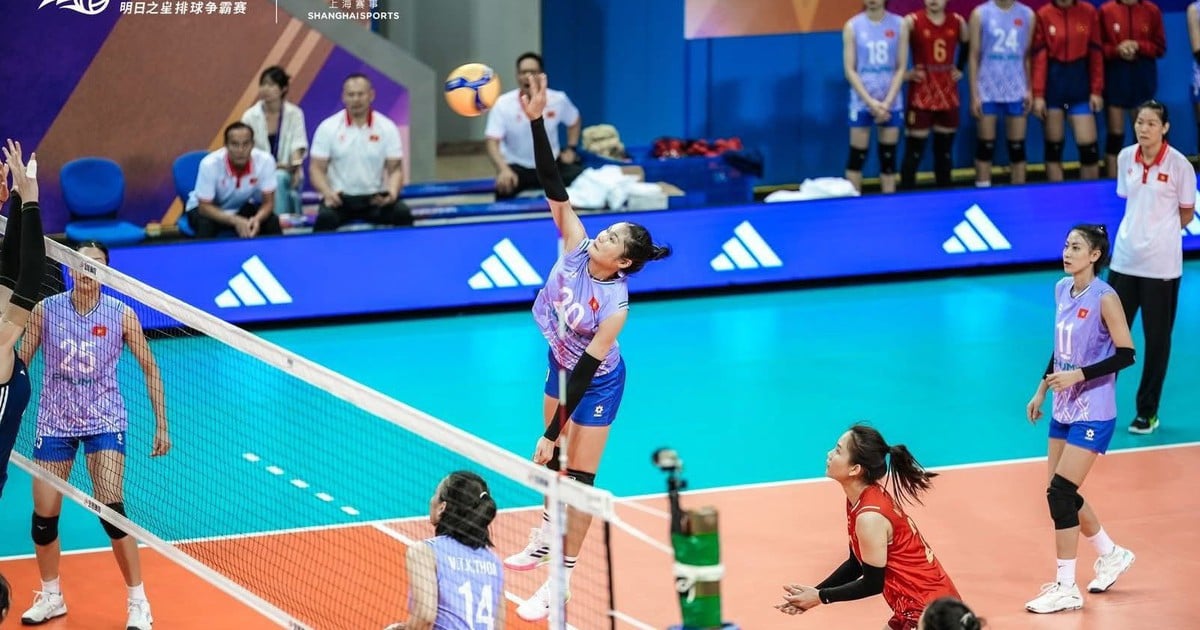 Đội tuyển bóng chuyền Việt Nam đánh bại CLB của Brazil tại giải Thượng Hải Future Stars