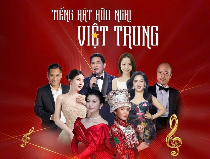 Dàn nghệ sĩ quy tụ trong Chương trình giao lưu nghệ thuật "Tiếng hát hữu nghị Việt – Trung 2025".