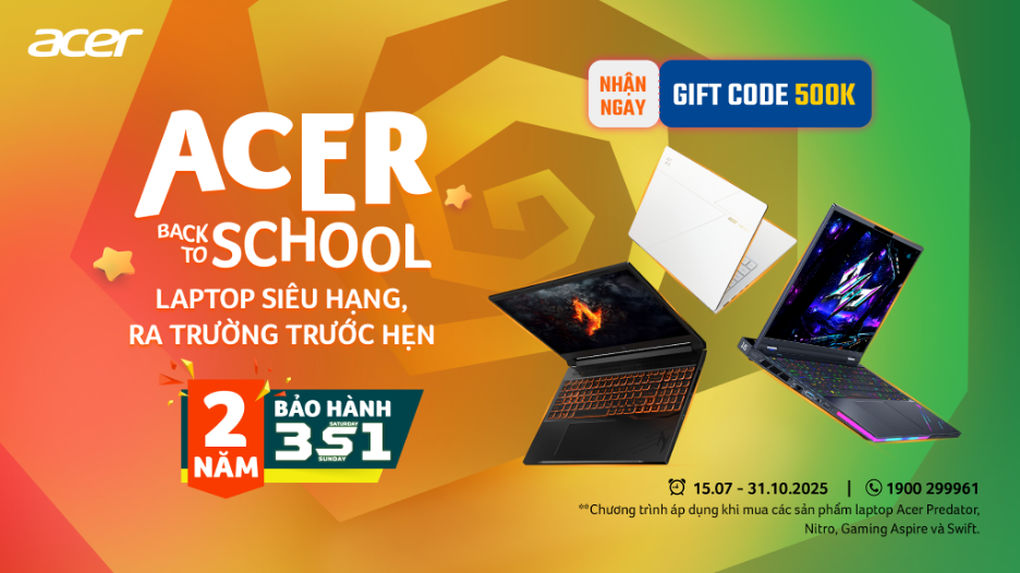 Acer Việt Nam ra mắt chương trình ưu đãi Back To School 2025 - 1