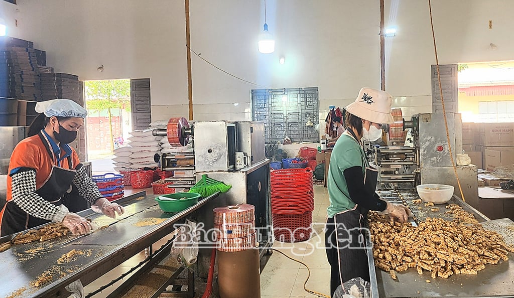 Erdnussbonbons der Fischkuchenfabrik Dinh Manh erreichen 4-Sterne-OCOP