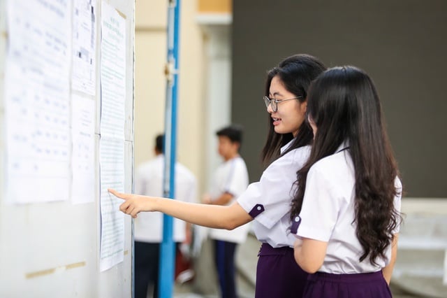 Phổ điểm thi tốt nghiệp THPT 2025 và thay đổi cách dạy học từ lớp 10 - Ảnh 1.