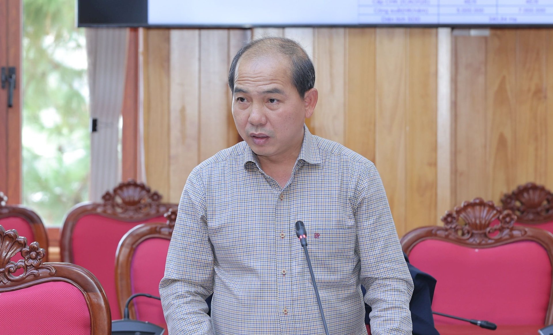 Leaders of Lam Dong Province Department of Construction speak