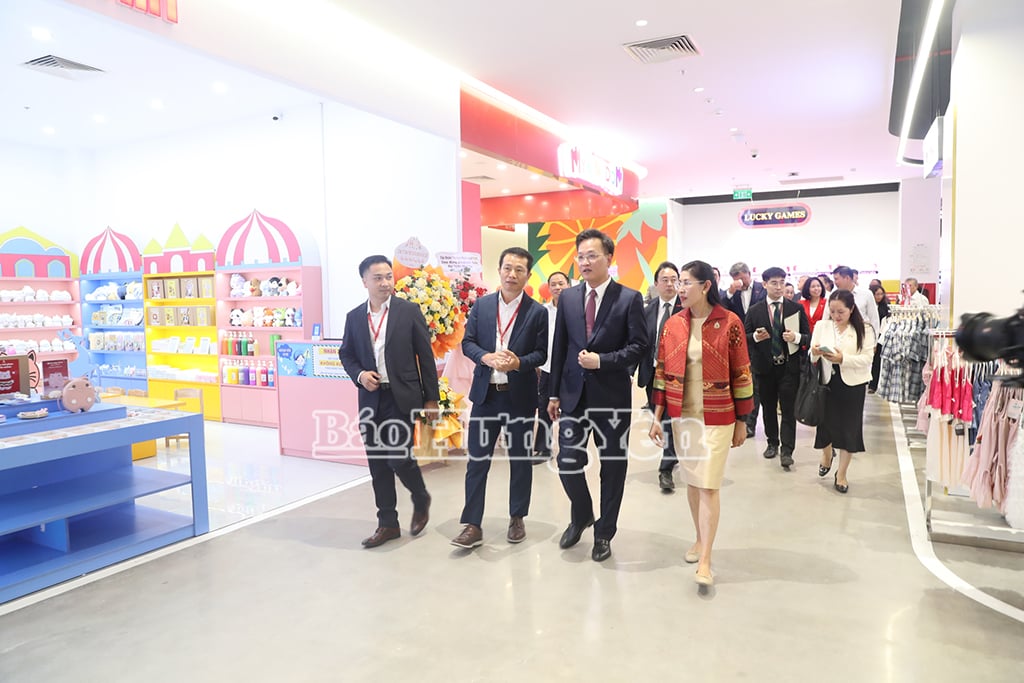 Các đại biểu tham quan siêu thị Go! Hưng Yên.