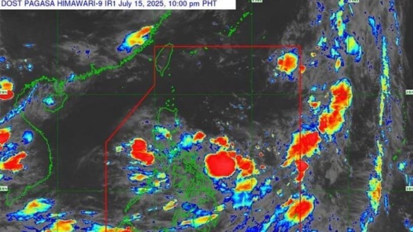 Áp thấp nhiệt đới ở khu vực đảo Luzon của Phillipines. (Ảnh: Philstar)