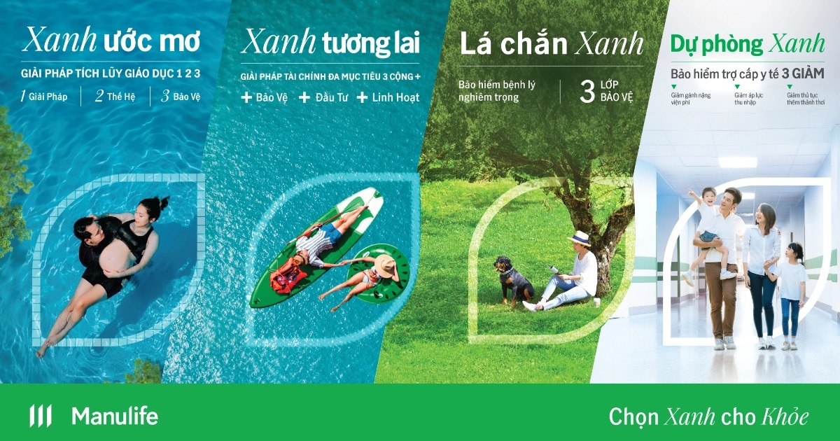 “Chọn xanh cho khỏe” với loạt sản phẩm bảo hiểm mới từ Manulife
