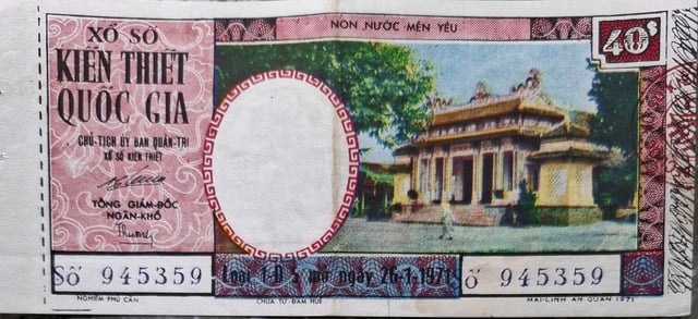 Độc lạ những tờ vé số kiến thiết xưa  - Ảnh 9.