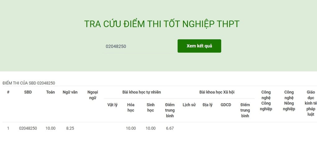 Thí sinh ở TPHCM là thủ khoa khối B00 với 3 điểm 10 tuyệt đối  - 1