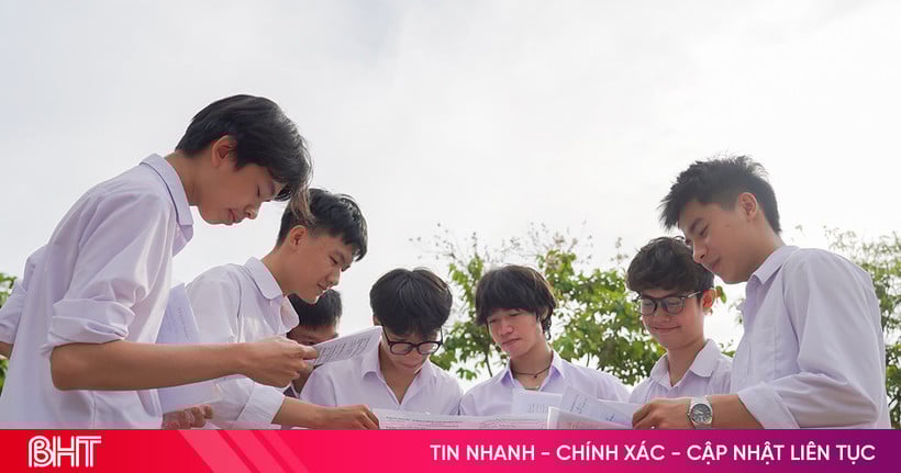 Impressive 2025 high school graduation exam score distribution in Ha Tinh