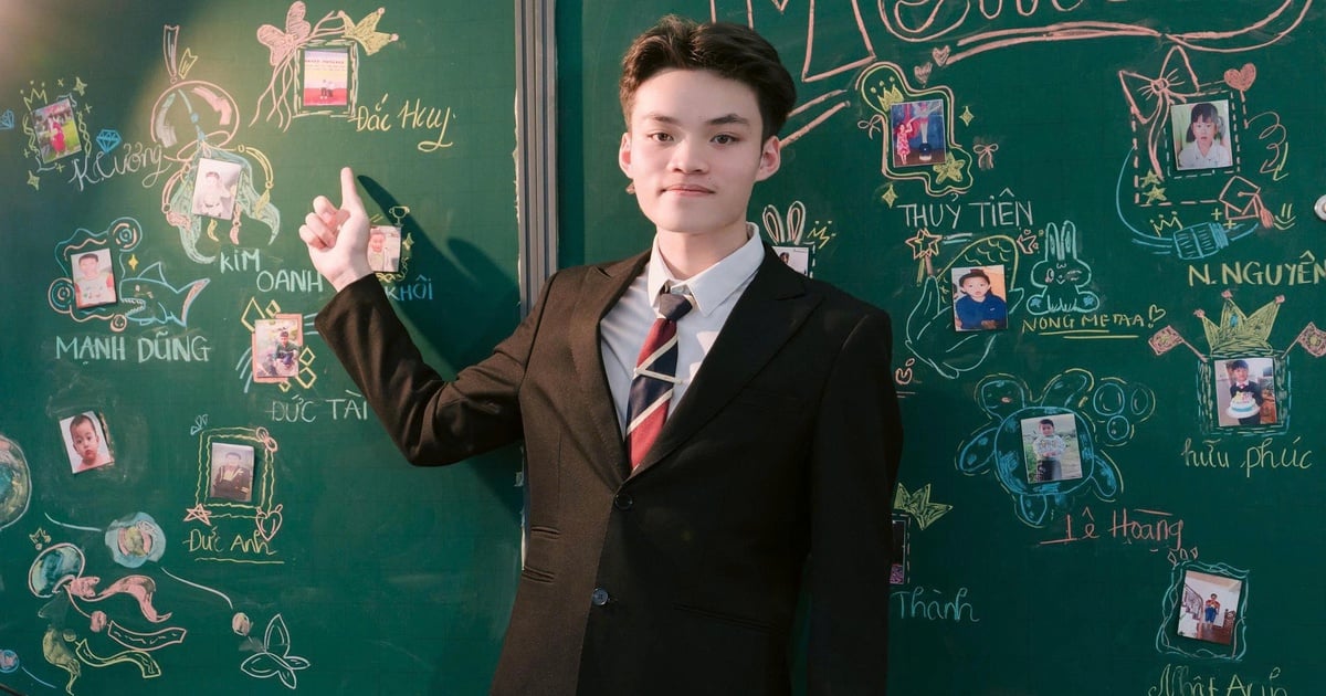 Lam Dong male student got 10 points in physics, 10 in chemistry, 9.5 in math thanks to 1 method