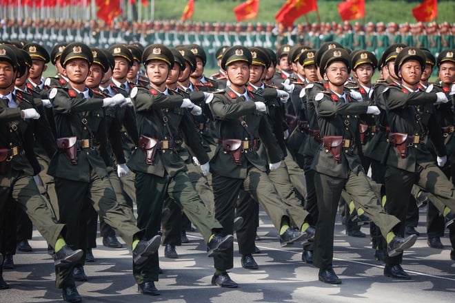 Mãn nhãn buổi diễu binh 15 . 000 Chiến sĩ công an và quân đội hợp luyện - Ảnh 25.