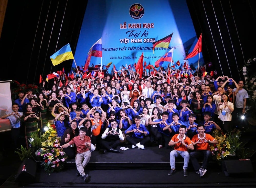 Trại hè Việt Nam 2025 có sự tham gia của 110 đại biểu đến từ 31 quốc gia và vùng lãnh thổ trên thế giới.