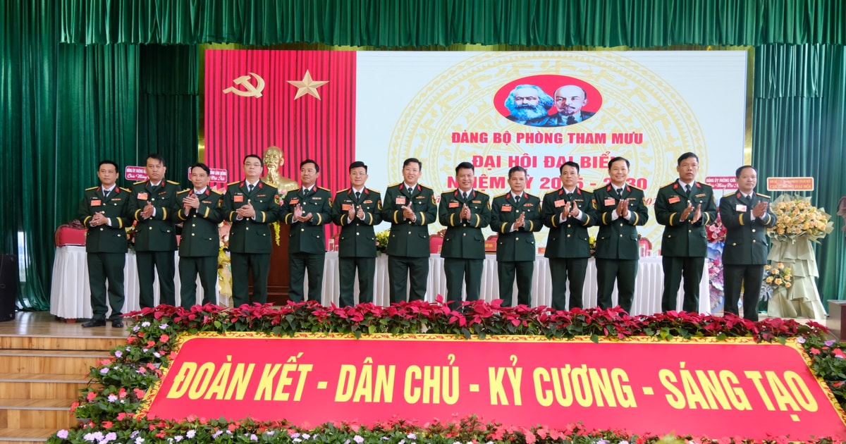 Đại hội Đảng bộ Phòng Tham mưu, nhiệm kỳ 2025 - 2030