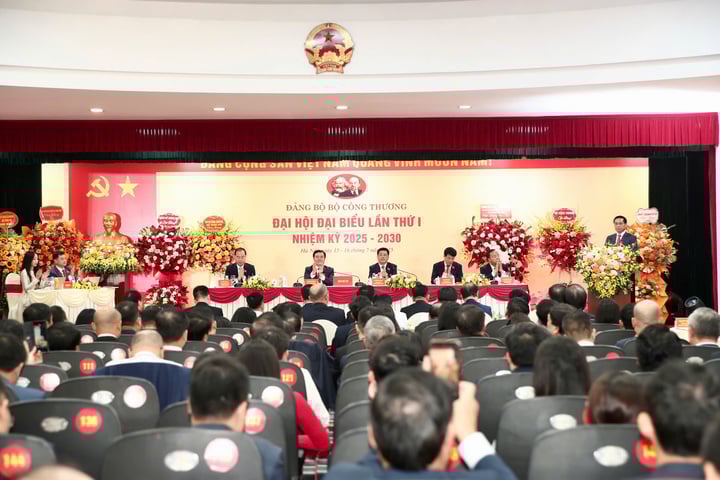 Ủy viên Trung ương Đảng, Uỷ viên Ban Thường vụ Đảng uỷ Chính phủ, Phó Thủ tướng Chính phủ Bùi Thanh Sơn tham dự và phát biểu chỉ đạo tại Đại hội đại biểu Đảng bộ Bộ Công Thương lần thứ nhất, nhiệm kỳ 2025 - 2030.