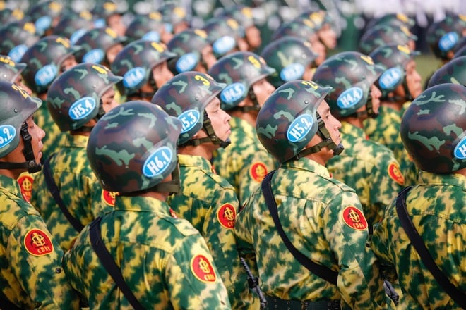 Mãn nhãn buổi diễu binh 15 . 000 Chiến sĩ công an và quân đội hợp luyện - Ảnh 9.