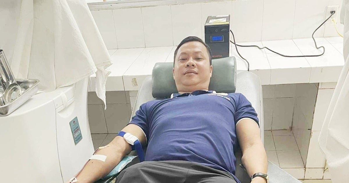 Học viên Cảnh sát nhân dân kịp thời hiến máu cứu người