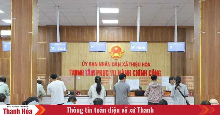 Thieu Hoa Commune: Smooth procedures, no difficulties for people and businesses
