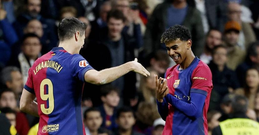 Yamal biến Lewandowski và Gavi thành...những kẻ học việc