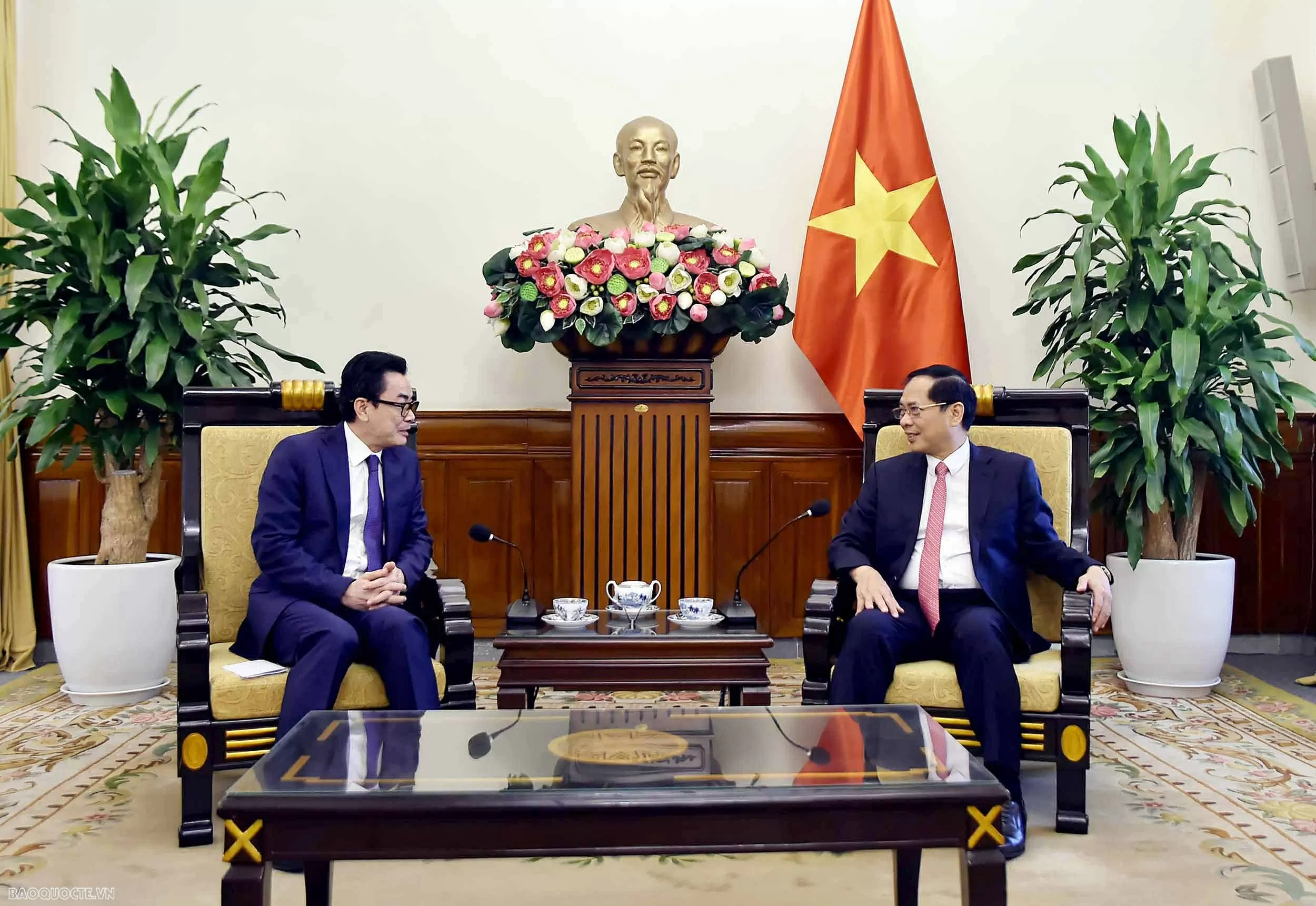 Phó Thủ tướng, Bộ trưởng Bùi Thanh Sơn đề nghị Việt Nam - Campuchia thúc đẩy công tác phân giới cắm mốc biên giới trên đất liền