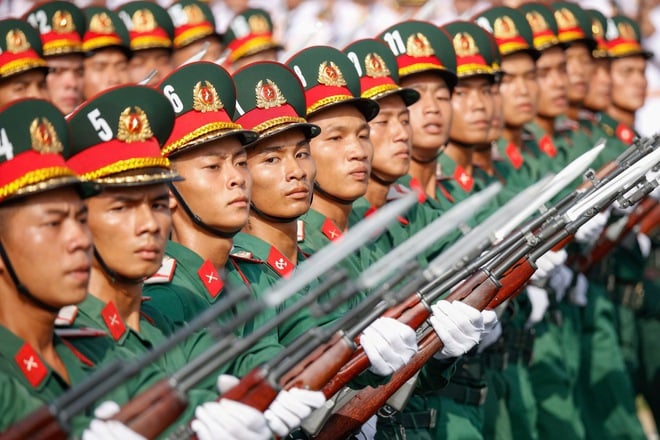 Mãn nhãn buổi diễu binh 15 . 000 Chiến sĩ công an và quân đội hợp luyện - Ảnh 12.