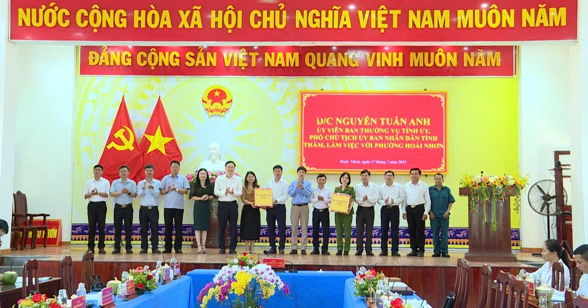 Phó Chủ tịch UBND tỉnh Nguyễn Tuấn Anh làm việc với phường Hoài Nhơn, Hoài Nhơn Nam và các đơn vị quân đội