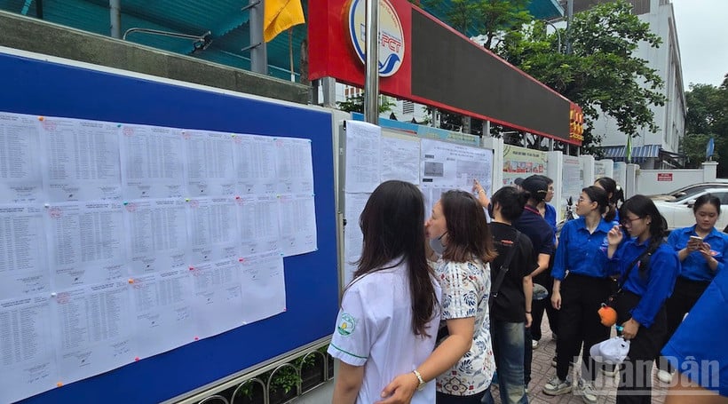 Hình ảnh tại Kỳ thi tuyển sinh vào lớp 10 THPT năm học 2025-2026 (Ảnh: TRUNG HIẾU)