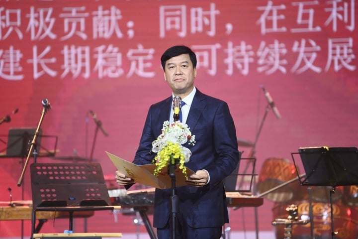 Phó Tổng giám đốc VOV Ngô Minh Hiển phát biểu tại chương trình.