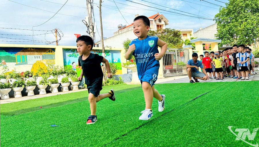 Trường Mầm non Hoa Sen thường tổ chức nhiều hoạt động sôi nổi, phù hợp với sở thích của trẻ.