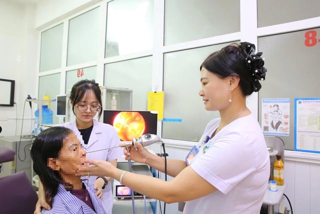 Hà Tĩnh: Gắp ổ dòi trong hốc mũi nữ bệnh nhân 60 tuổi - Ảnh 2.