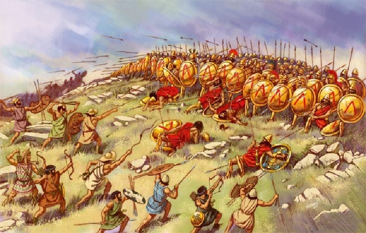 8. Trận Gergovia là chiến thắng cuối cùng của người Gaul. Dù thắng ở Gergovia, người Gaul lại thất bại sau đó tại Alesia – trận quyết định khiến Vercingetorix bị bắt và chấm dứt cuộc kháng chiến. Ảnh: Pinterest.
